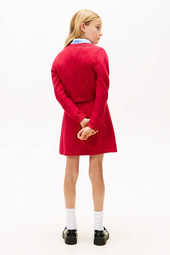 Дитячий кардиган Tommy Hilfiger KG0KG08852.9BYA рожевий