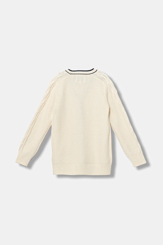 Guess kardigan z domieszką wełny dziecięcy J5BR10.Z37L1.9BYA beżowy AW25