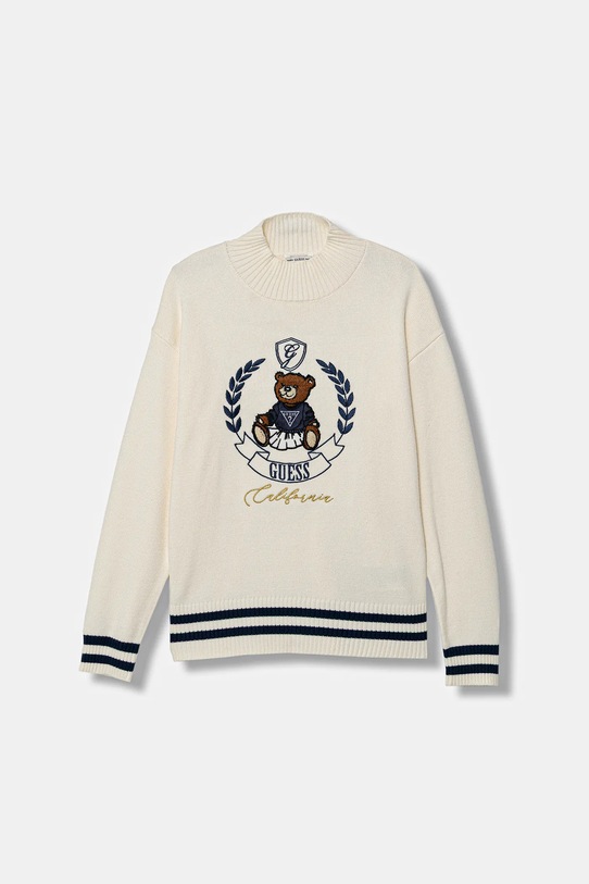 Guess sweter dziecięcy aplikacja beżowy J5BR11.Z3GS0.9BYA