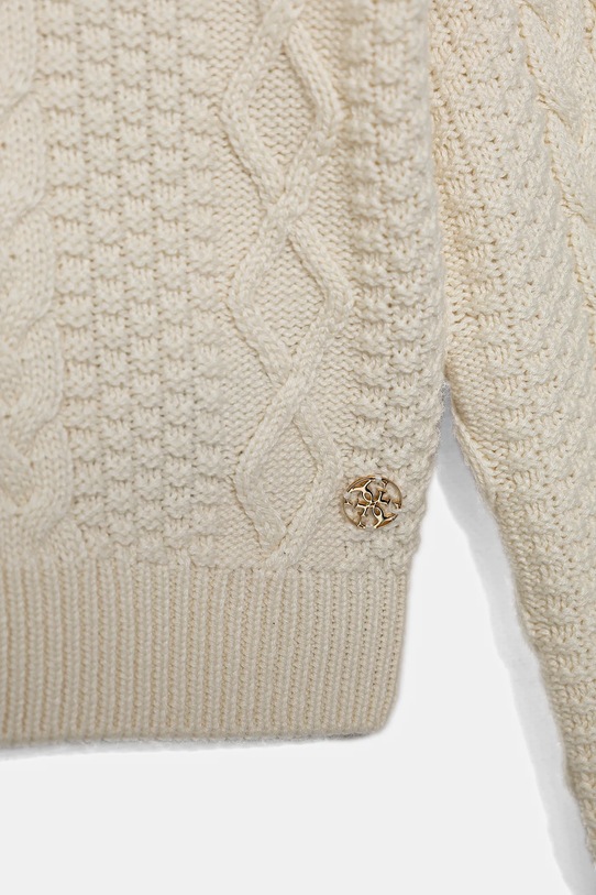 Dziewczynka Guess sweter z domieszką wełny dziecięcy J5BR14.Z37L1.9BYA beżowy