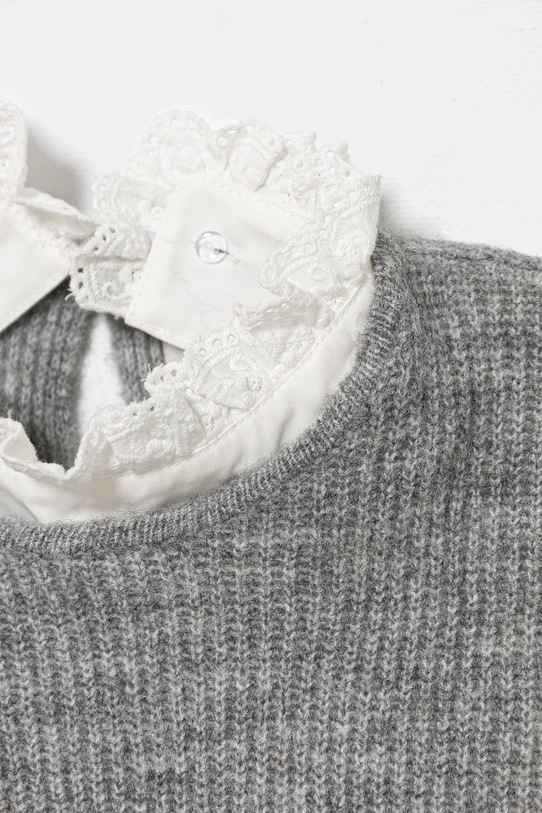 DÍVKA Dětský svetr s příměsí vlny Guess J5BR21.Z1140.9BYA šedá