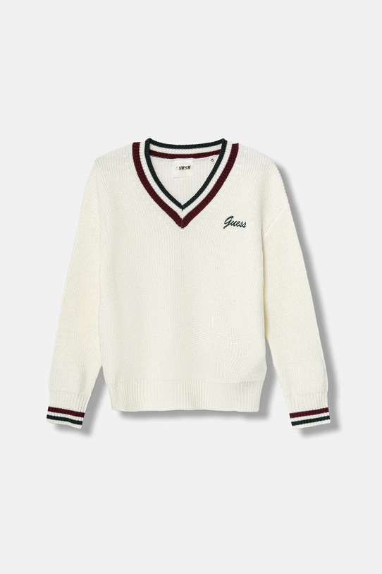 Guess sweter z dodatkiem wełny dziecięcy średniej grubości beżowy J5BR23.Z1152.9BYA