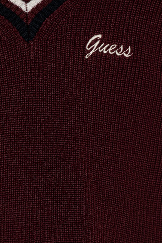 Dziewczynka Guess sweter z dodatkiem wełny dziecięcy J5BR23.Z1152.9BYA bordowy