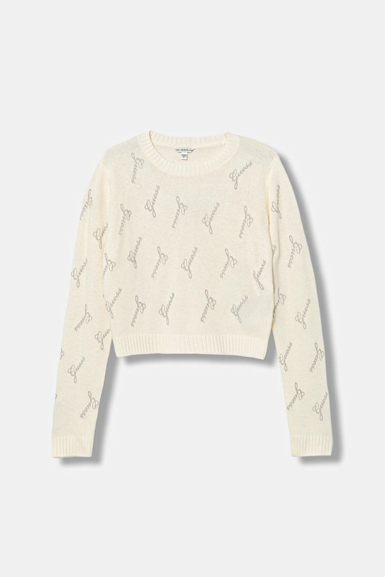 Guess sweter z wełną dziecięcy cienka beżowy J5BR28.Z0870.9BYA