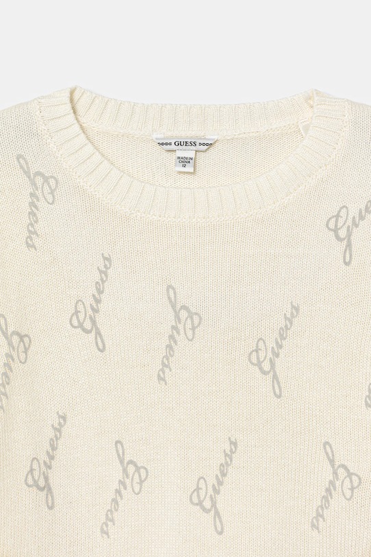 Dziewczynka Guess sweter z wełną dziecięcy J5BR28.Z0870.9BYA beżowy