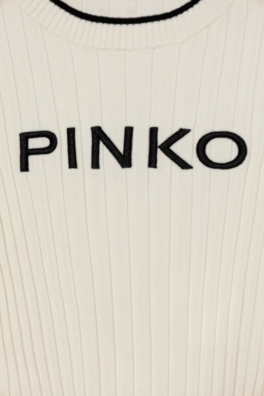 Dziewczynka Pinko sweter dziecięcy KFMA020.C.FL089 beżowy