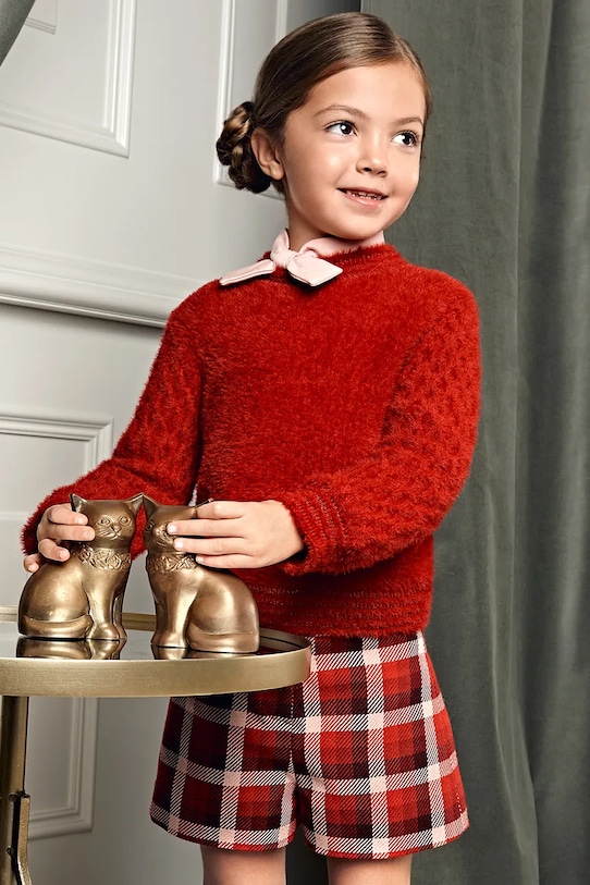 Детски пуловер Abel&Lula средно дебел червен 5827.2.Mini.9BYA
