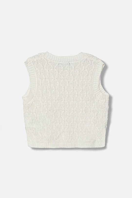 United Colors of Benetton vestă copii 1D32G1011.P.seasonal alb AW25