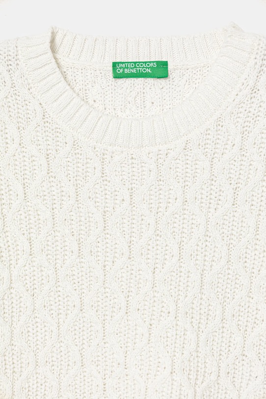 Fete United Colors of Benetton vestă copii 1D32G1011.P.seasonal alb