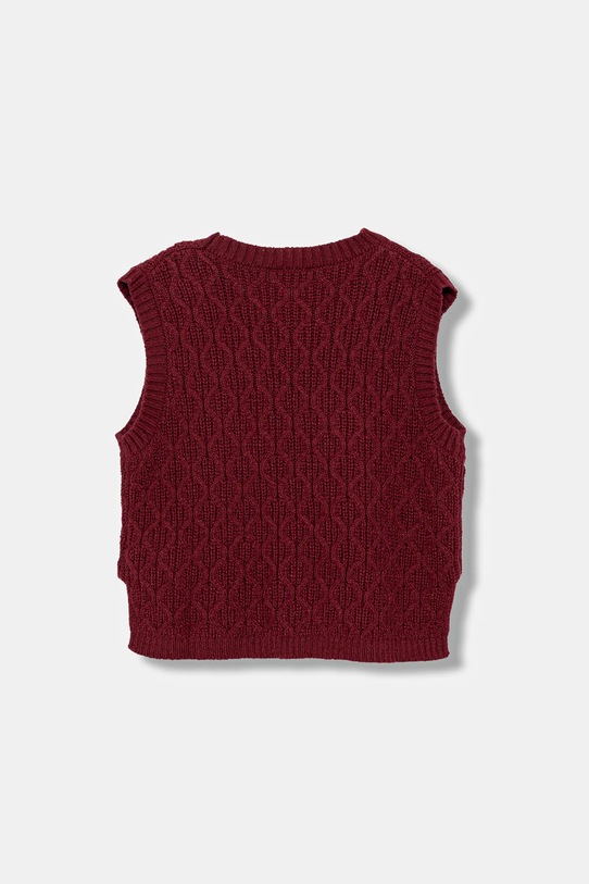 United Colors of Benetton kamizelka dziecięca 1D32G1011.P.seasonal bordowy AW25