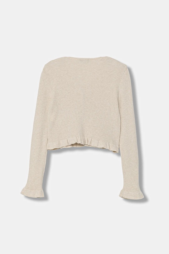 United Colors of Benetton kardigan z domieszką wełny dziecięcy 1J1CC601V.G.seasonal beżowy AW25