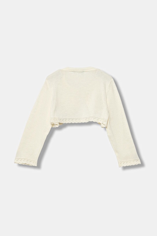 Παιδική ζακέτα με μείγμα από μαλλί United Colors of Benetton 1J1CG500Q.P.seasonal μπεζ AW25
