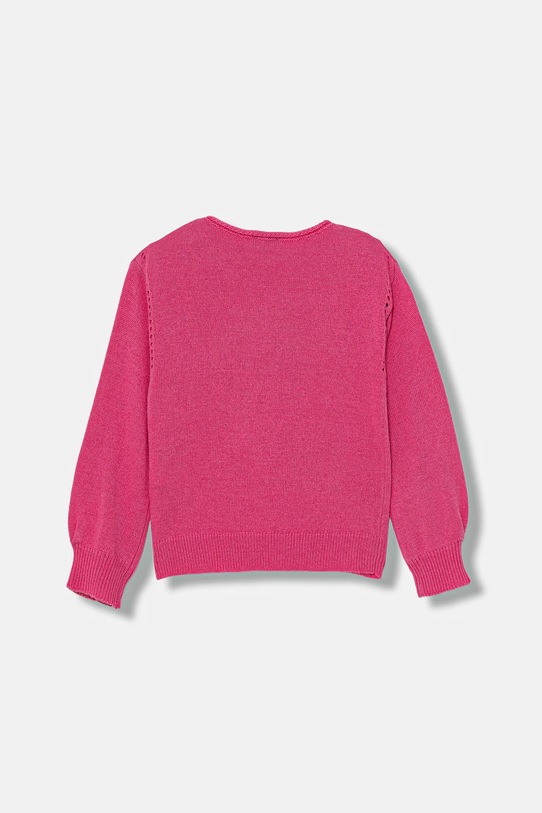 Дитячий светр з додаванням вовни United Colors of Benetton 126WC108Q.G.seasonal рожевий AW25