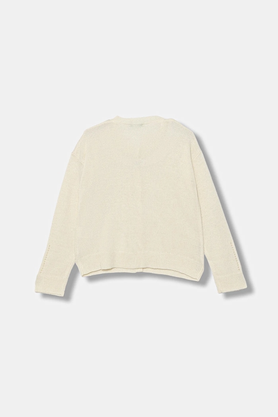 United Colors of Benetton kardigan z wełną 126WC500X.G.seasonal beżowy AW25