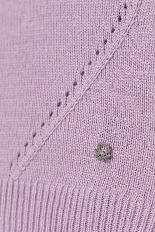 Dziewczynka United Colors of Benetton kardigan z wełną 126WC500X.G.seasonal fioletowy