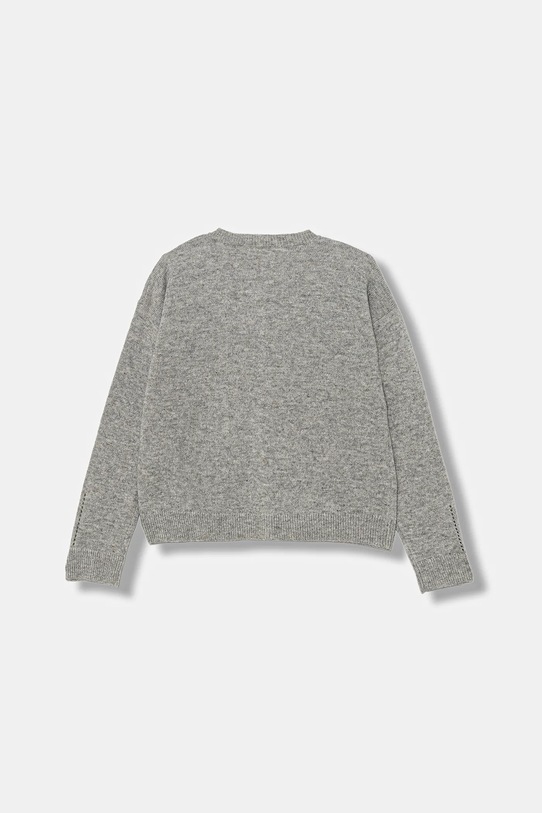 United Colors of Benetton kardigan z wełną 126WC500X.G.seasonal szary AW25