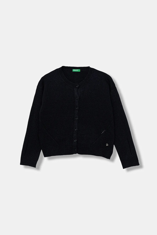 Μάλλινη μπλουζα United Colors of Benetton λεπτό σκούρο μπλε 126WC500X.G.seasonal