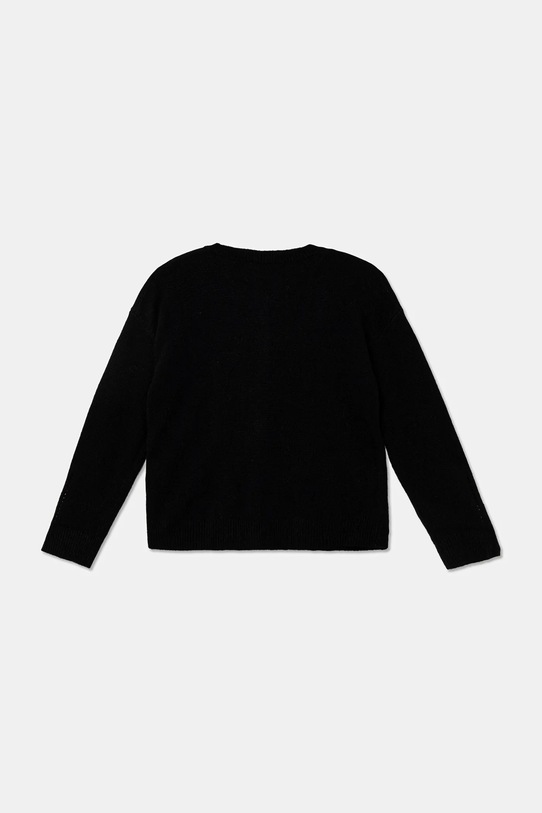 Μάλλινη μπλουζα United Colors of Benetton 126WC500X.G.seasonal μαύρο AW25