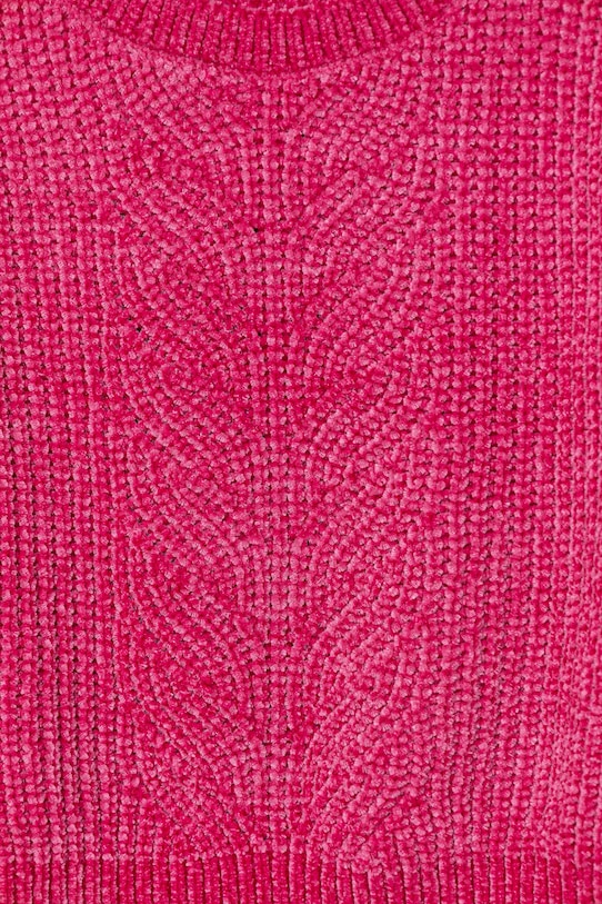 Fete United Colors of Benetton pulover copii 13HHC108W.G.seasonal roz