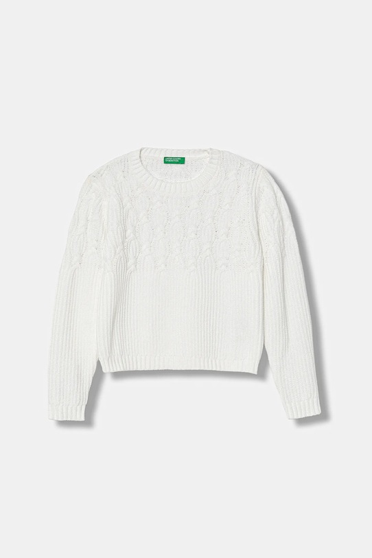 United Colors of Benetton sweter pozostałe biały 16CLG1010.P.seasonal