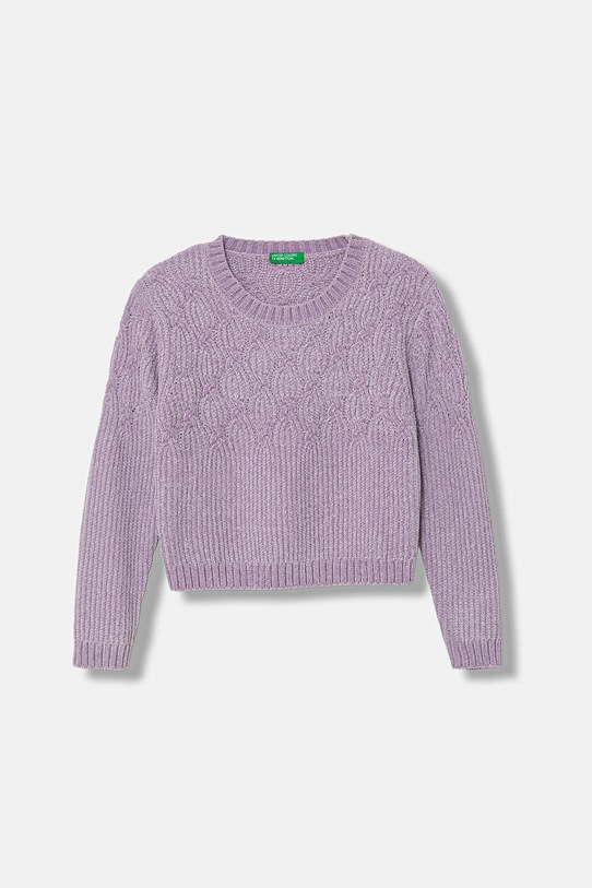 United Colors of Benetton sweter pozostałe fioletowy 16CLG1010.P.seasonal