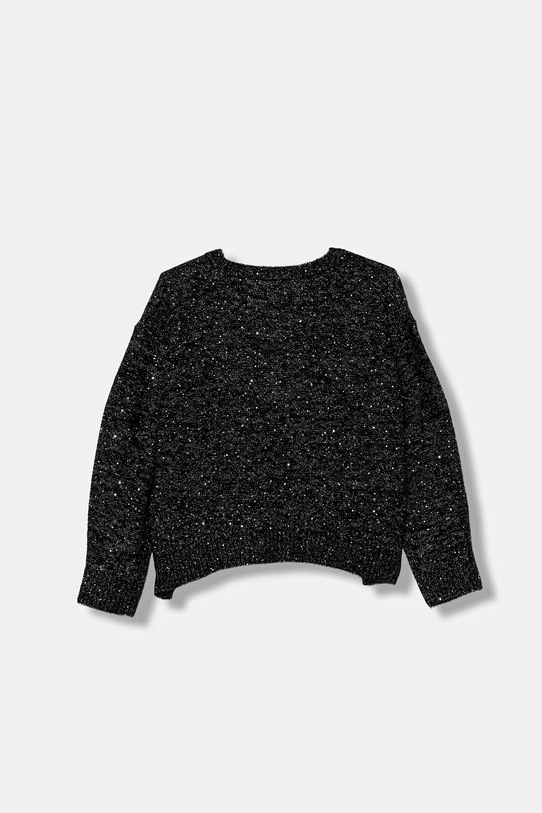 United Colors of Benetton sweter z domieszką wełny dziecięcy 1VPUC108V.G.seasonal czarny AW25
