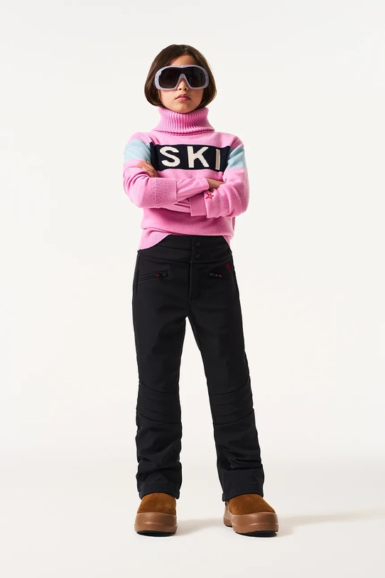 Perfect Moment sweter wełniany dziecięcy ski turtle sweater ii różowy K6000033.G