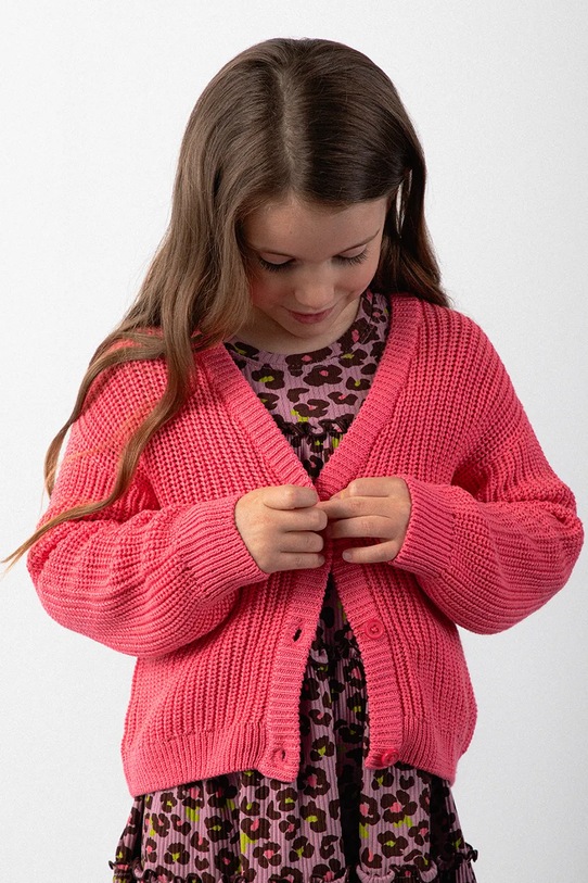 Coccodrillo kardigan dziecięcy pozostałe różowy ZC5172202CGK