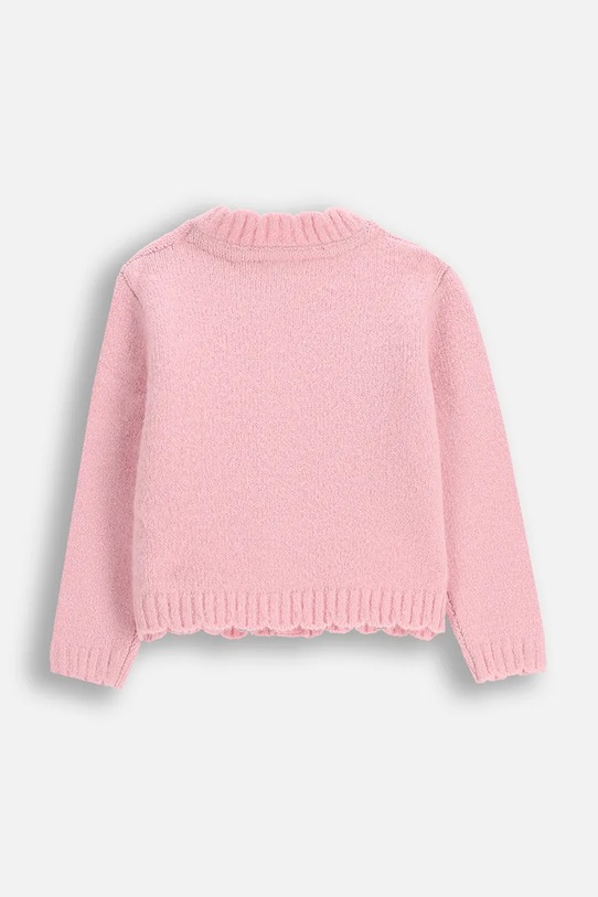 Kardigan za bebe Coccodrillo ZC5172201HGN roza AW25