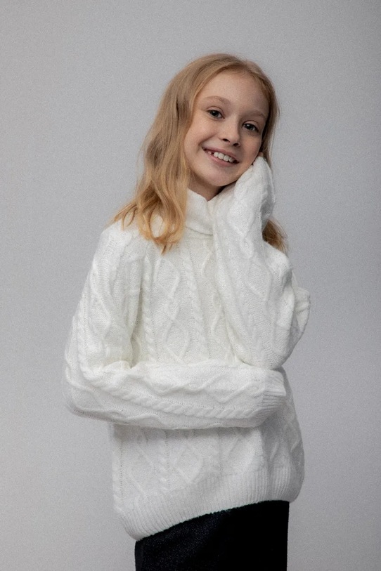 Detský sveter s prímesou vlny Coccodrillo ZC5172101WGJ