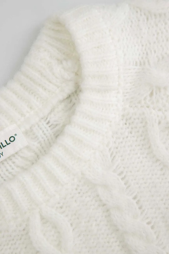 Detský sveter s prímesou vlny Coccodrillo béžová ZC5172101WGJ