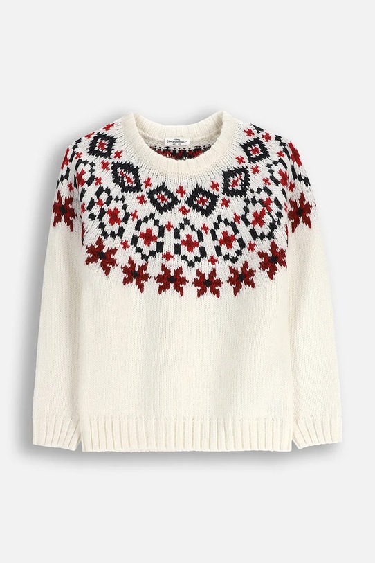 Coccodrillo sweter dziecięcy ZC5172102EJG beżowy AW25