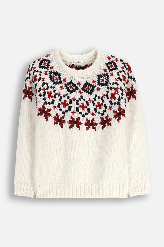 Coccodrillo sweter dziecięcy ZC5172102EJG beżowy AW25