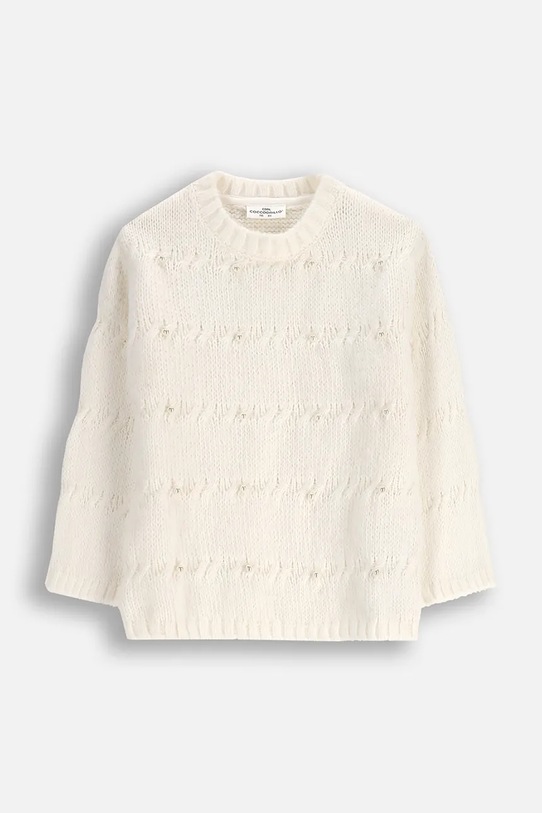 Coccodrillo sweter dziecięcy ZC5172102EPG beżowy AW25