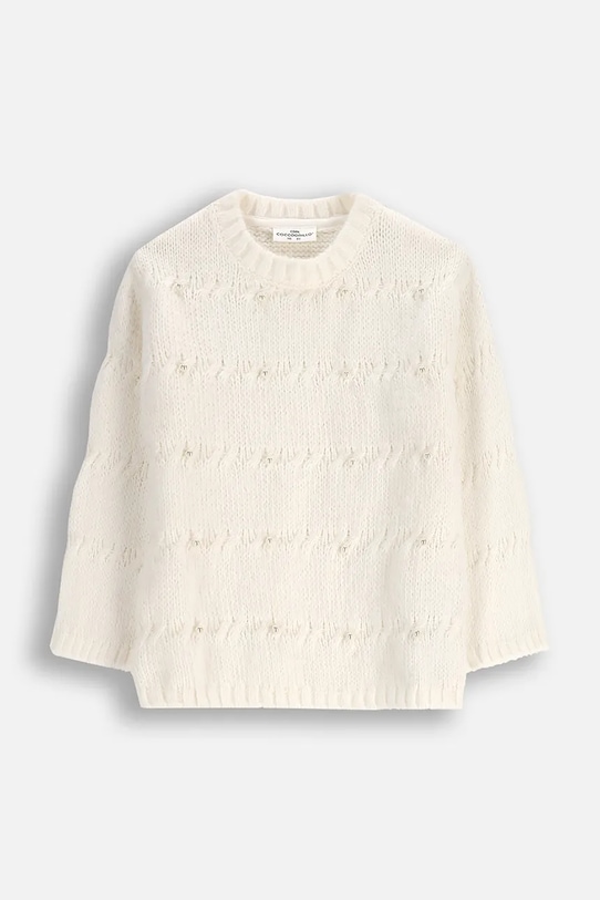 Coccodrillo sweter dziecięcy ZC5172102EPG beżowy AW25