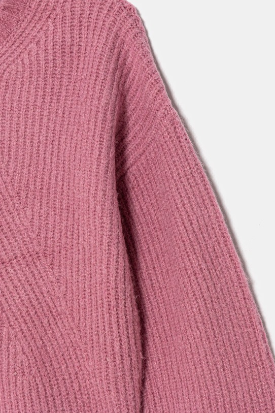 Dziewczynka United Colors of Benetton sweter dziecięcy 1RG7C109L.G.Seasonal różowy