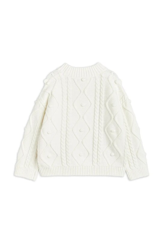 Mini Rodini pulover copii Panda 2562012011 alb AW25