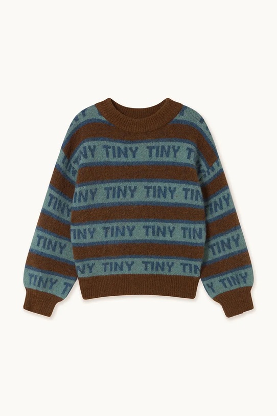 Tinycottons sweter dziecięcy TINY SWEATER AW25.122 brązowy AW25
