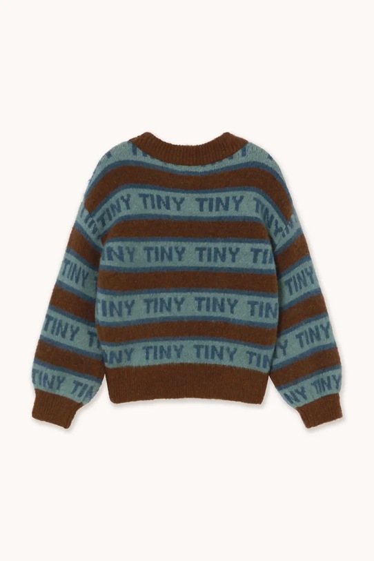 Chłopiec Tinycottons sweter dziecięcy TINY SWEATER AW25.122 brązowy