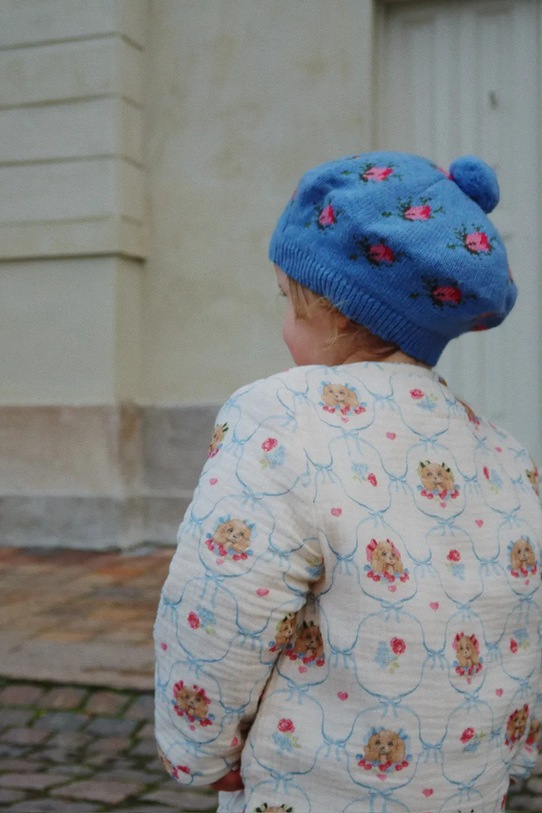 Konges Sløjd kurtka bawełniana dziecięca COCO PADDED JACKET bez kaptura beżowy KS103759.9BYA