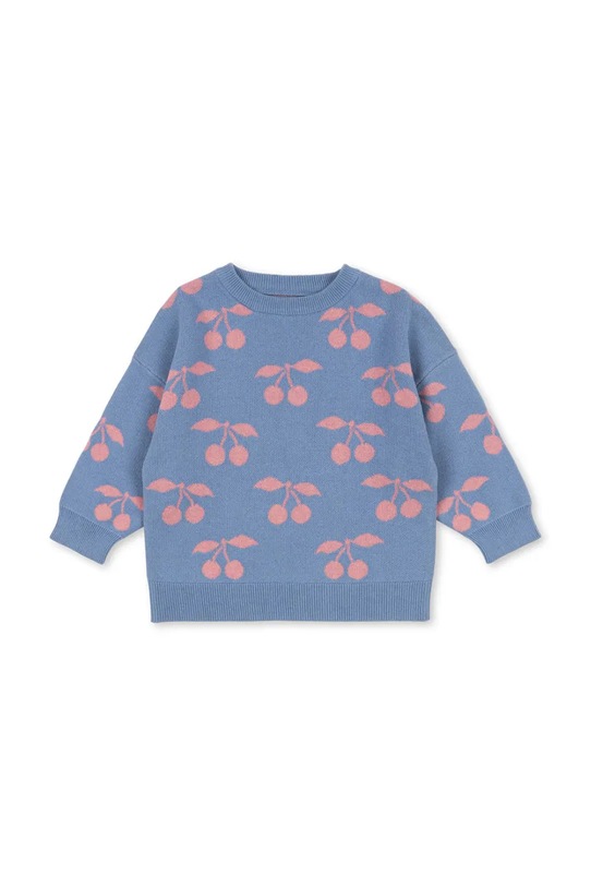 Παιδικό βαμβακερό πουλόβερ Konges Sløjd LAPIS KNIT SWEATER GOTS βαμβάκι μωβ KS103856.9BYA