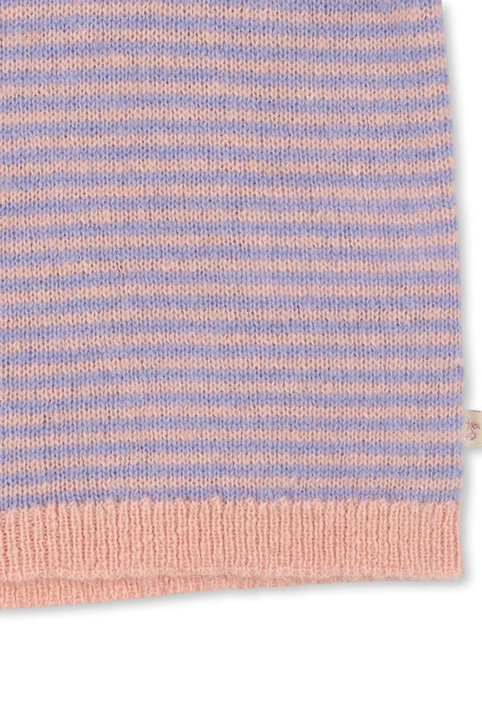 Konges Sløjd sweter z dodatkiem alpaki dziecięcy BERLE PUFF KNIT SWEATER fioletowy KS103720.9BYA