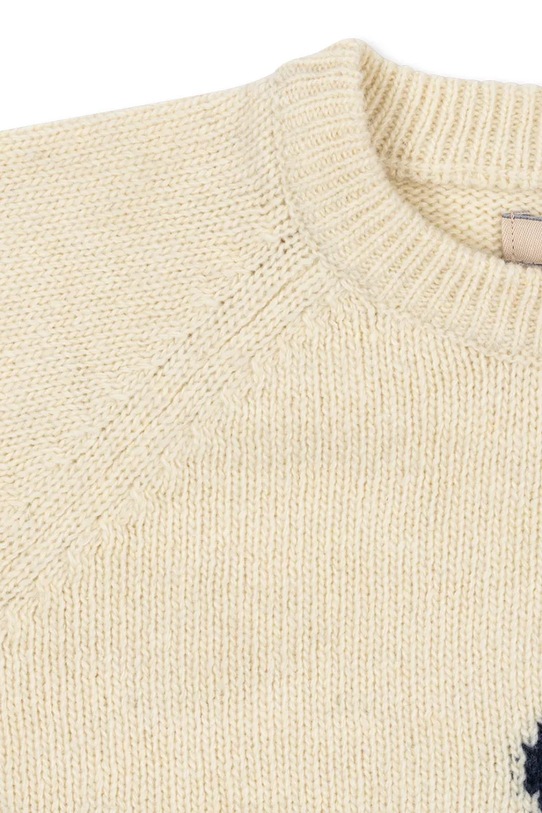 Otroški pulover Konges Sløjd ANCHOR KNIT SWEATER bež KS104063.9BYA