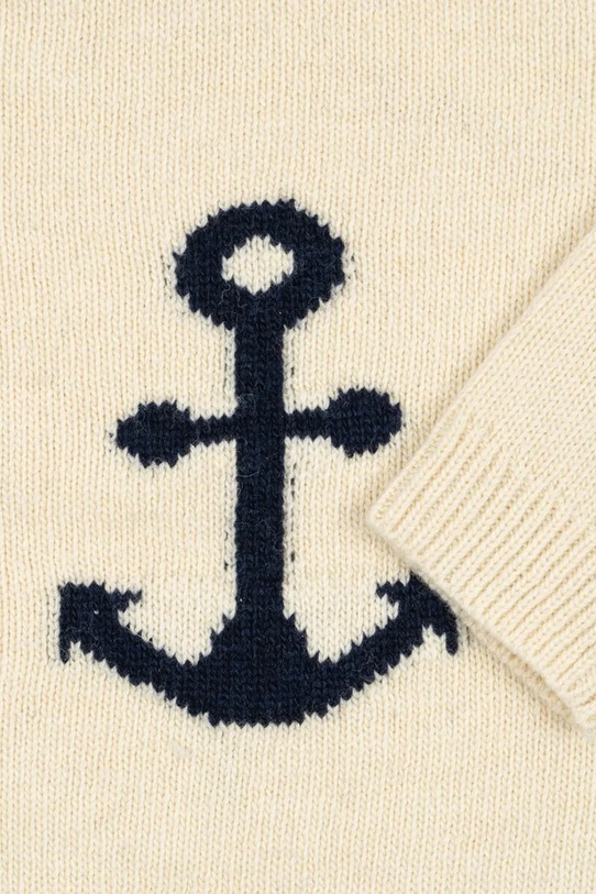 Konges Sløjd sweter dziecięcy ANCHOR KNIT SWEATER KS104063.9BYA beżowy