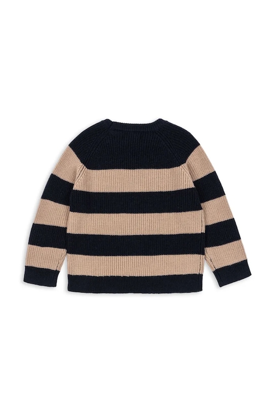 Konges Sløjd sweter wełniany dziecięcy VITUM KNIT SWEATER KS104041.9BYA granatowy AW25