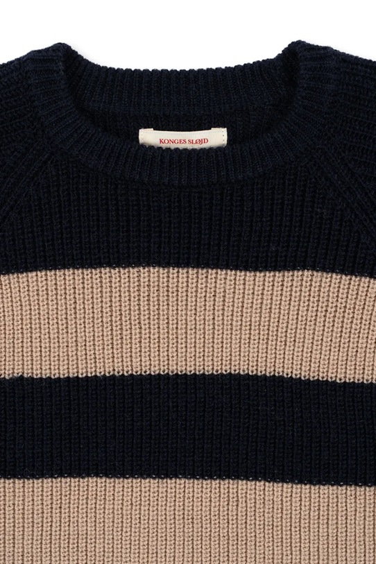 Αγορίστικα Παιδικό μάλλινο πουλόβερ Konges Sløjd VITUM KNIT SWEATER KS104041.9BYA σκούρο μπλε