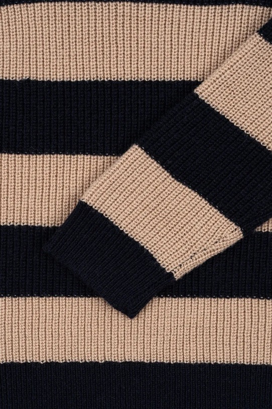 Konges Sløjd sweter wełniany dziecięcy VITUM KNIT SWEATER granatowy KS104041.9BYA