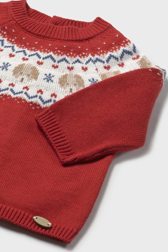 Chłopiec Mayoral Newborn sweter z domieszką wełny niemowlęcy 2336.1Q.Newborn.9BYA bordowy