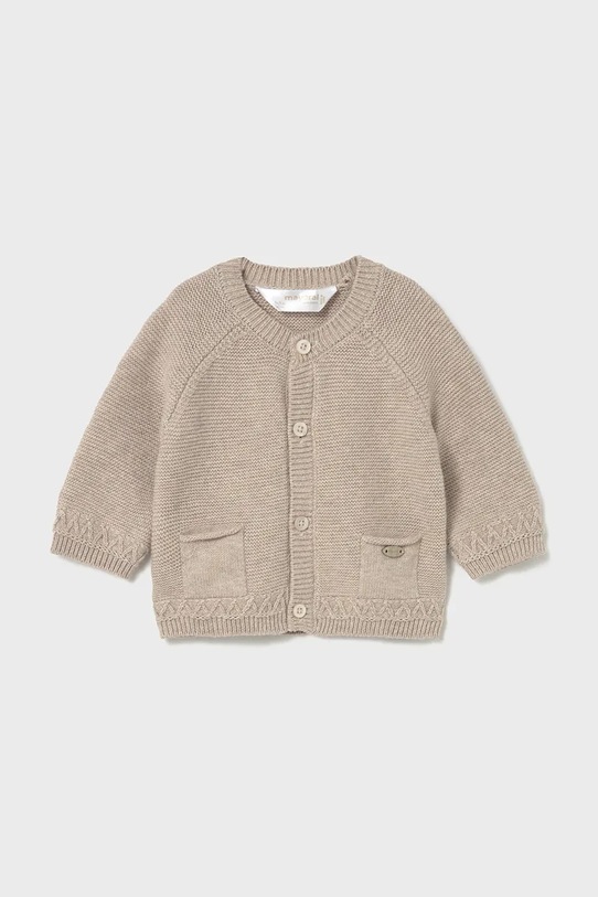 Mayoral Newborn sweter niemowlęcy z domieszką wełny beżowy 2337.1K.Newborn.9BYA