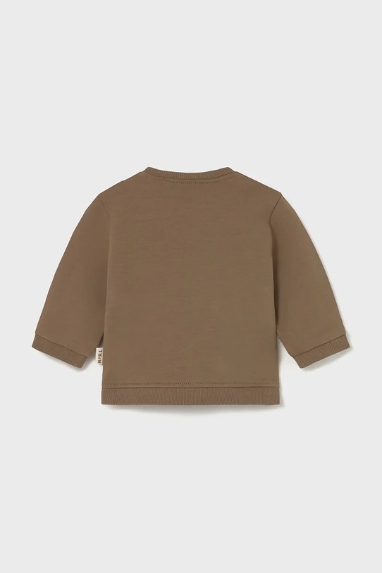Бавовняний светр для немовлят Mayoral Newborn 2406.1Q.Newborn.9BYA коричневий AW25